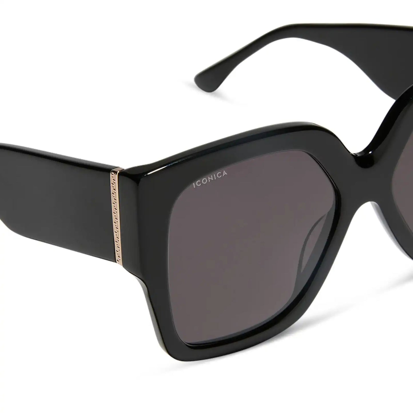 LIVIA - BLACK + GREY + POLARIZED SUNGLASSES