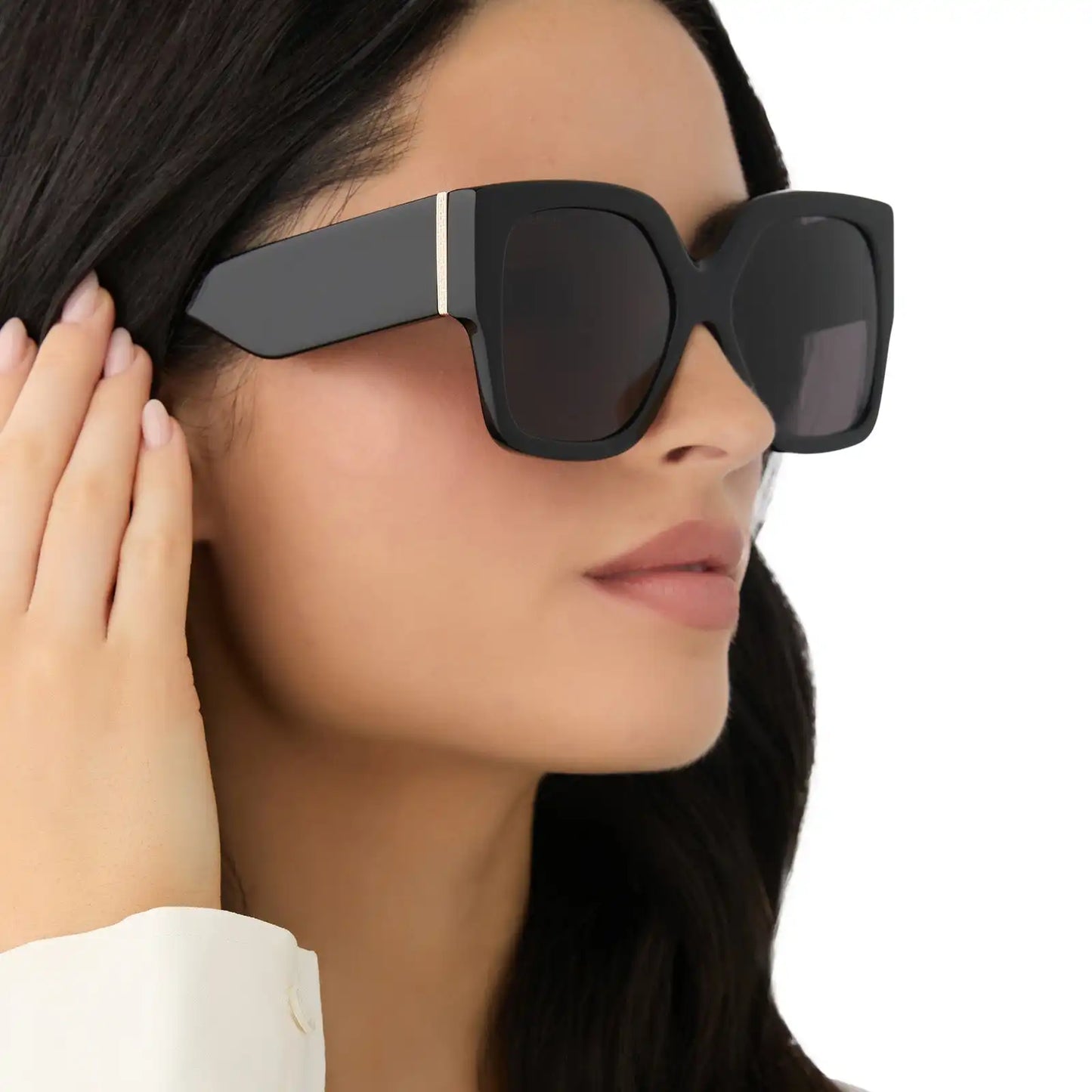 LIVIA - BLACK + GREY + POLARIZED SUNGLASSES