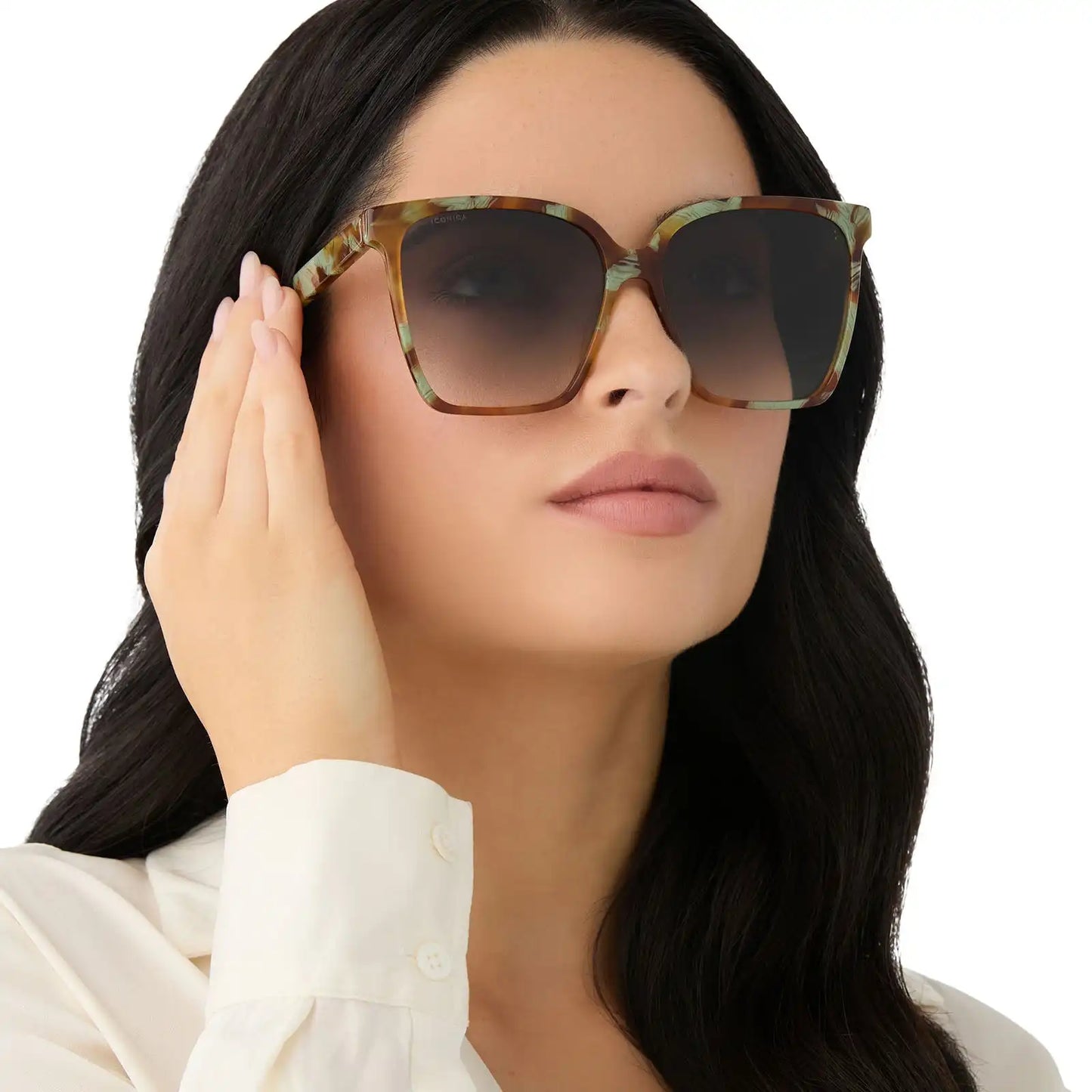NAOMI - IONIAN TORTOISE + GREY GRADIENT + POLARIZED SUNGLASSES