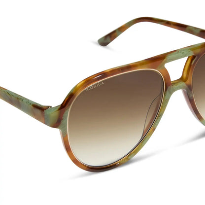 PIA - IONIAN TORTOISE + BROWN GRADIENT + POLARIZED SUNGLASSES