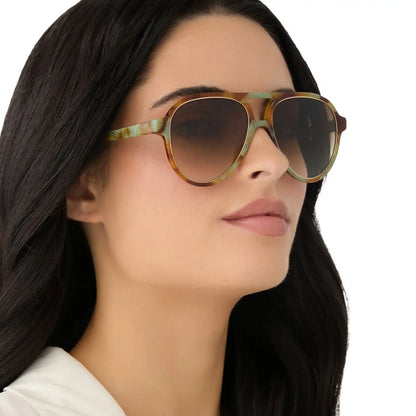 PIA - IONIAN TORTOISE + BROWN GRADIENT + POLARIZED SUNGLASSES
