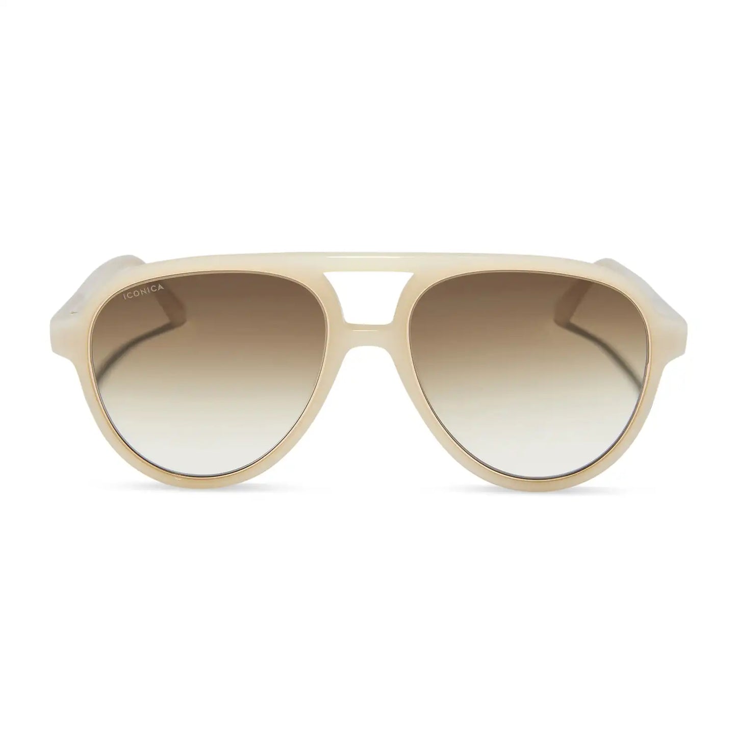PIA - MERINGUE + BROWN GRADIENT + POLARIZED SUNGLASSES