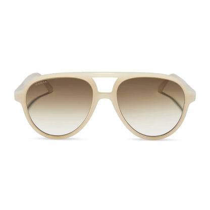 PIA - MERINGUE + BROWN GRADIENT + POLARIZED SUNGLASSES