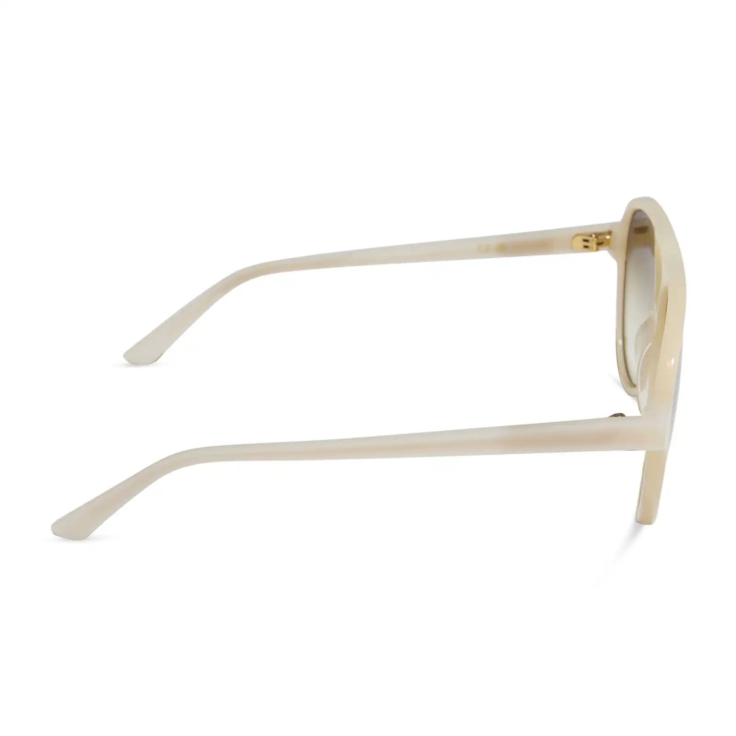 PIA - MERINGUE + BROWN GRADIENT + POLARIZED SUNGLASSES