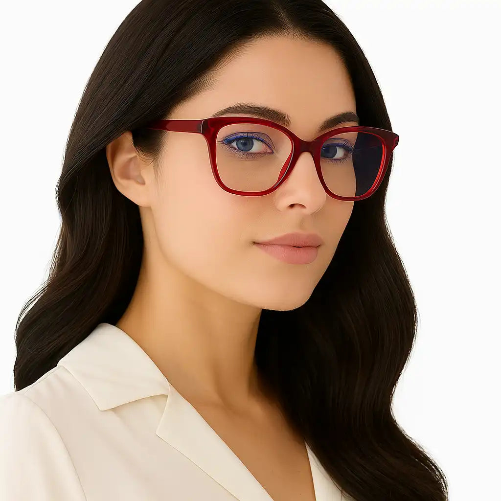 LEAH - RED CHERRY + BLUE LIGHT READERS