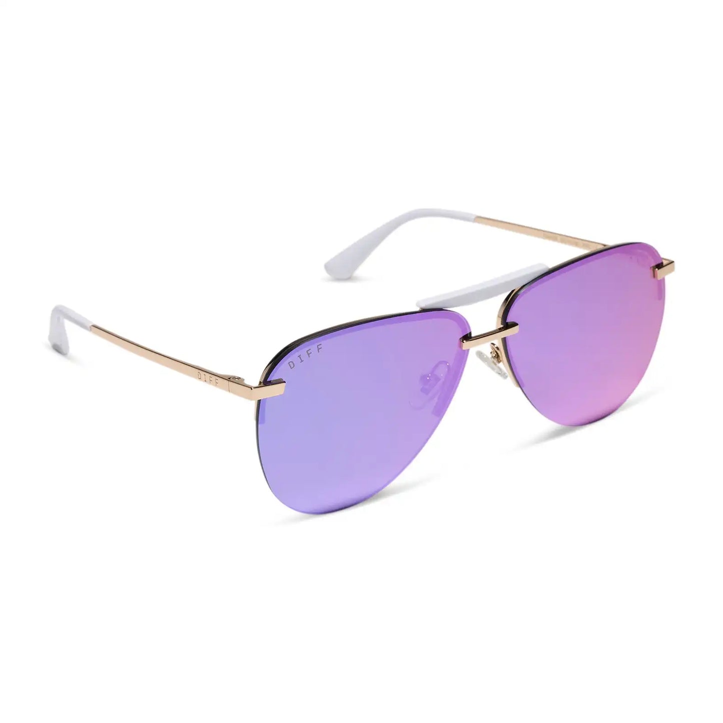 TAHOE - GOLD + PURPLE MIRROR SUNGLASSES