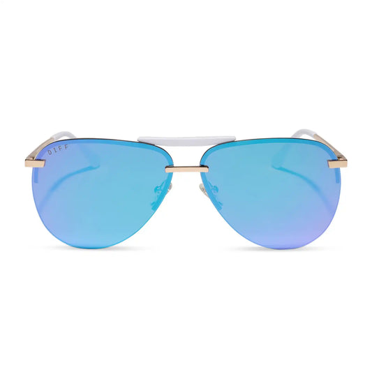 TAHOE - GOLD + PURPLE MIRROR SUNGLASSES