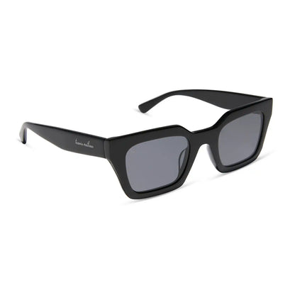 SOLANA - BLACK + GREY + POLARIZED SUNGLASSES