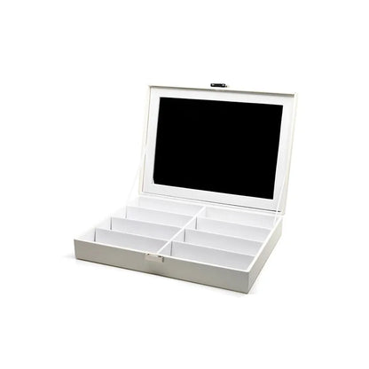 VANITY CASE - 8 PAIR + WHITE