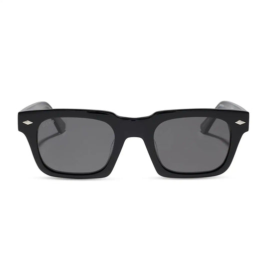KAYCE DUTTON - CLASSIC BLACK + GREY + POLARIZED SUNGLASSES