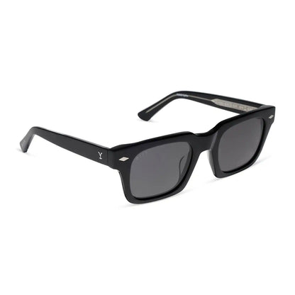 KAYCE DUTTON - CLASSIC BLACK + GREY + POLARIZED SUNGLASSES