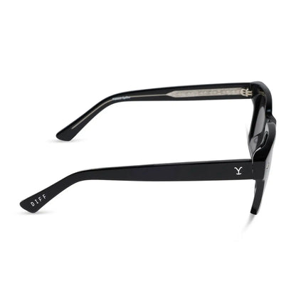 KAYCE DUTTON - CLASSIC BLACK + GREY + POLARIZED SUNGLASSES
