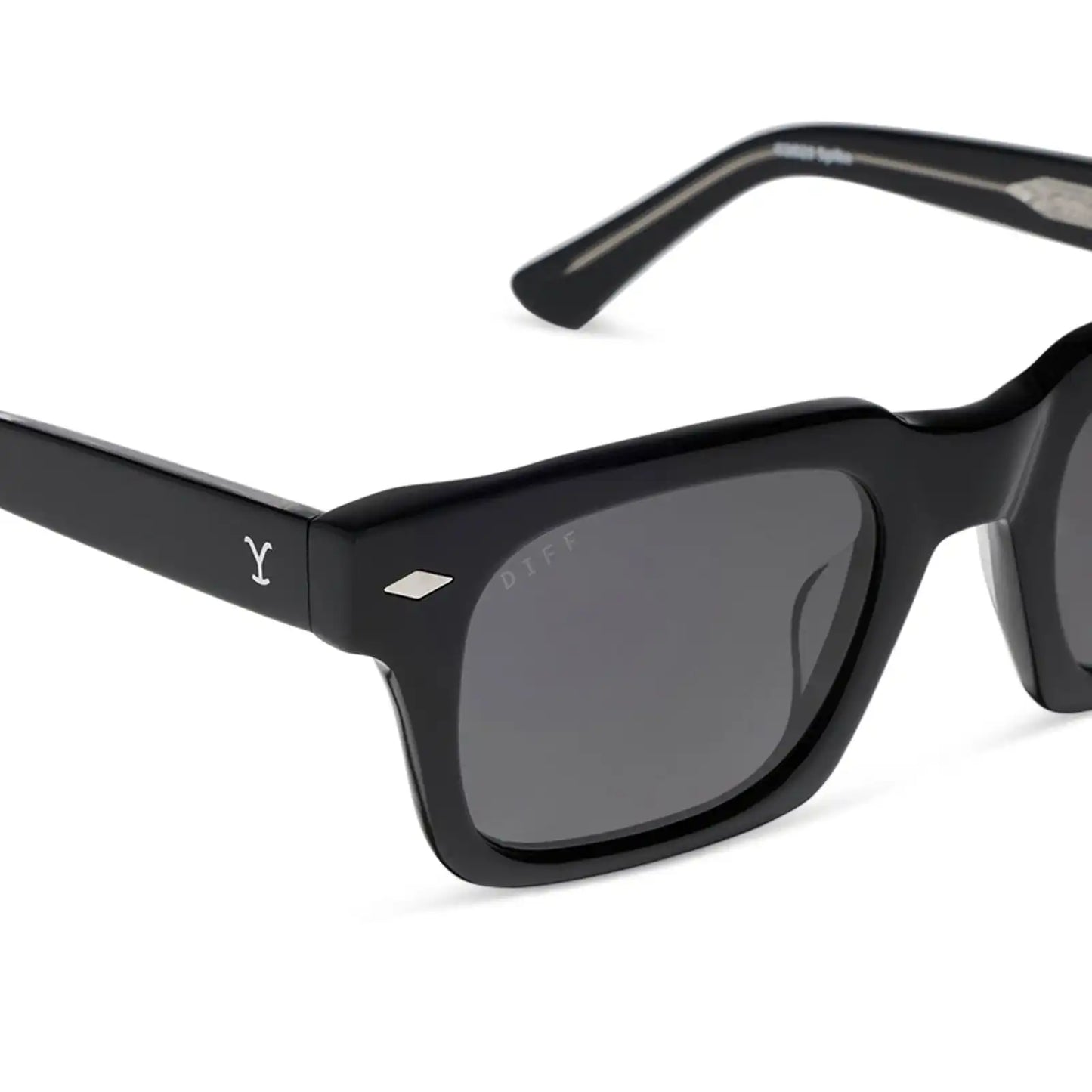 KAYCE DUTTON - CLASSIC BLACK + GREY + POLARIZED SUNGLASSES